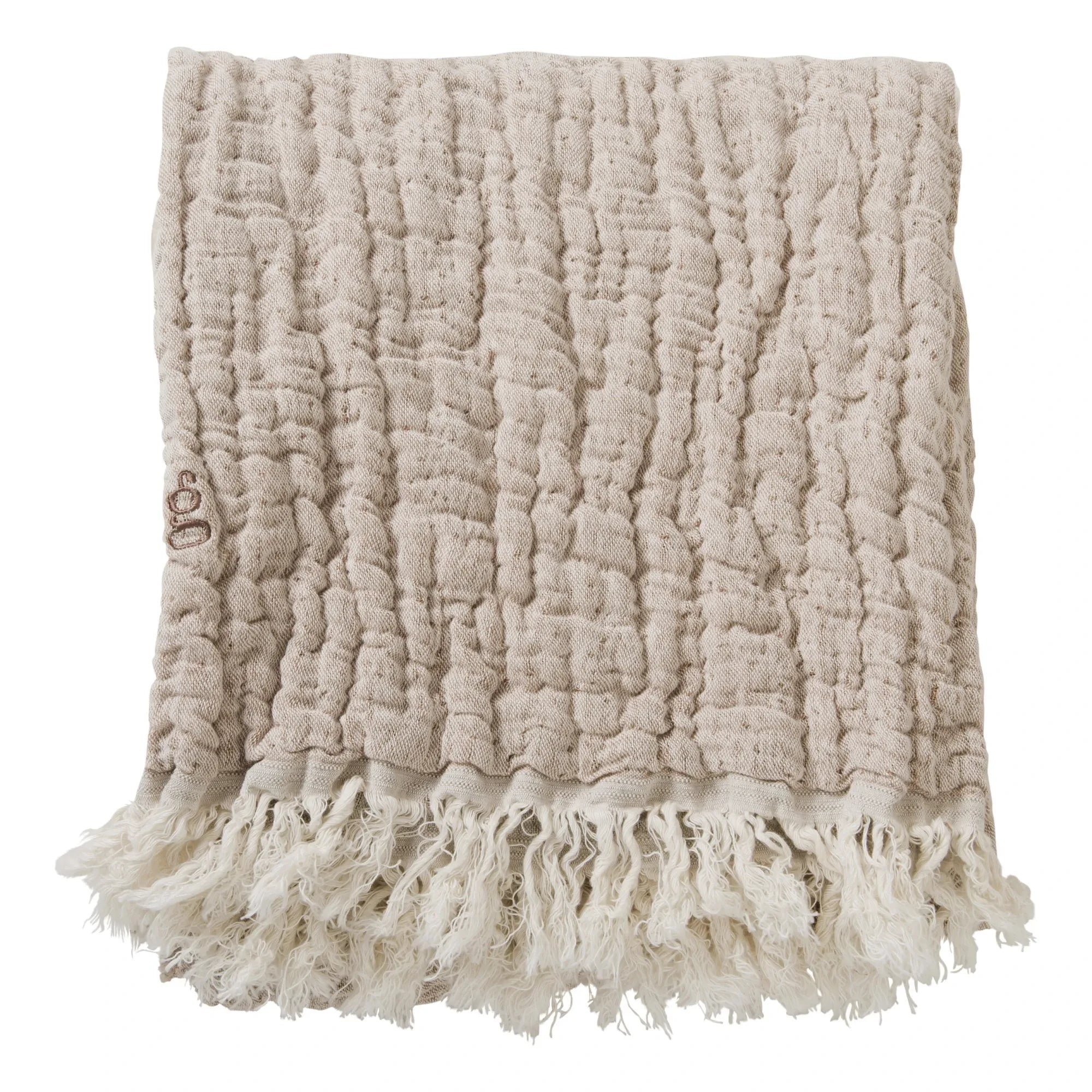 garbo&friends - Mellow linen cotton throw | Blush