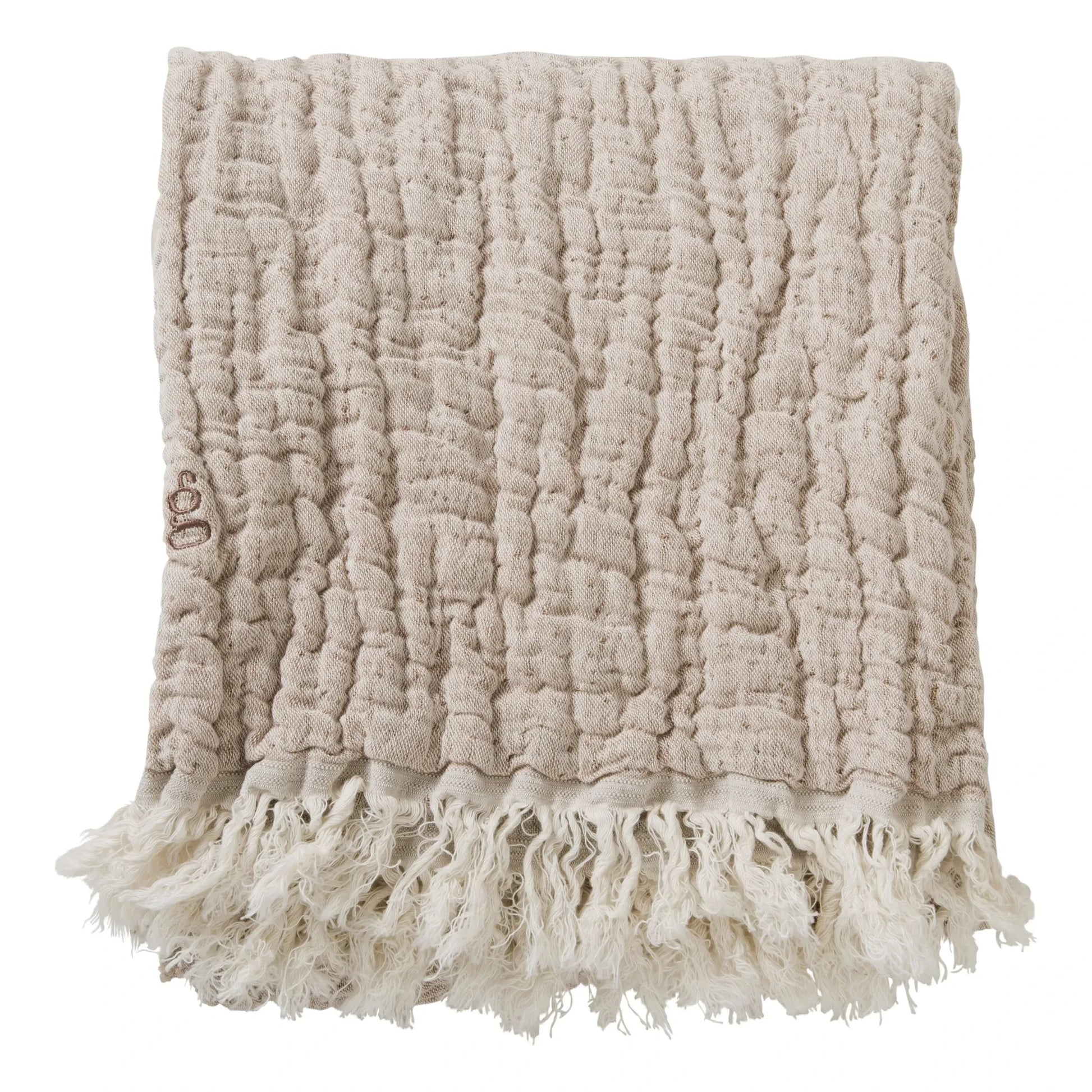 garbo&friends - Mellow linen cotton throw | Blush