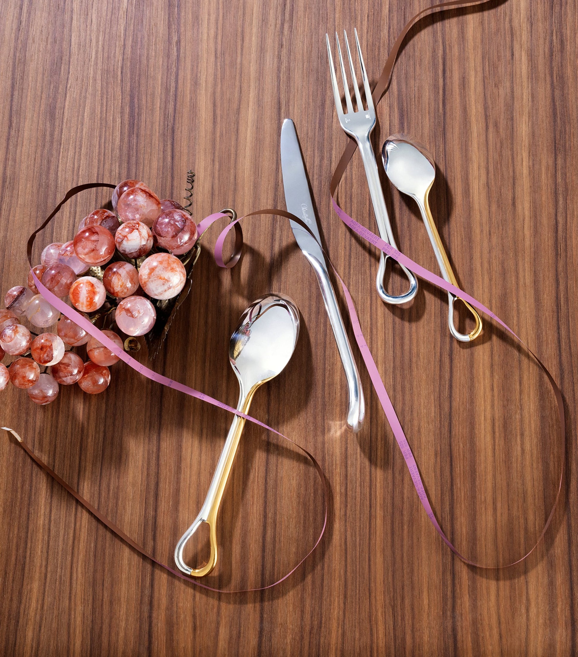 Christofle Silver-Plated Shell Carrousel Cutlery Set