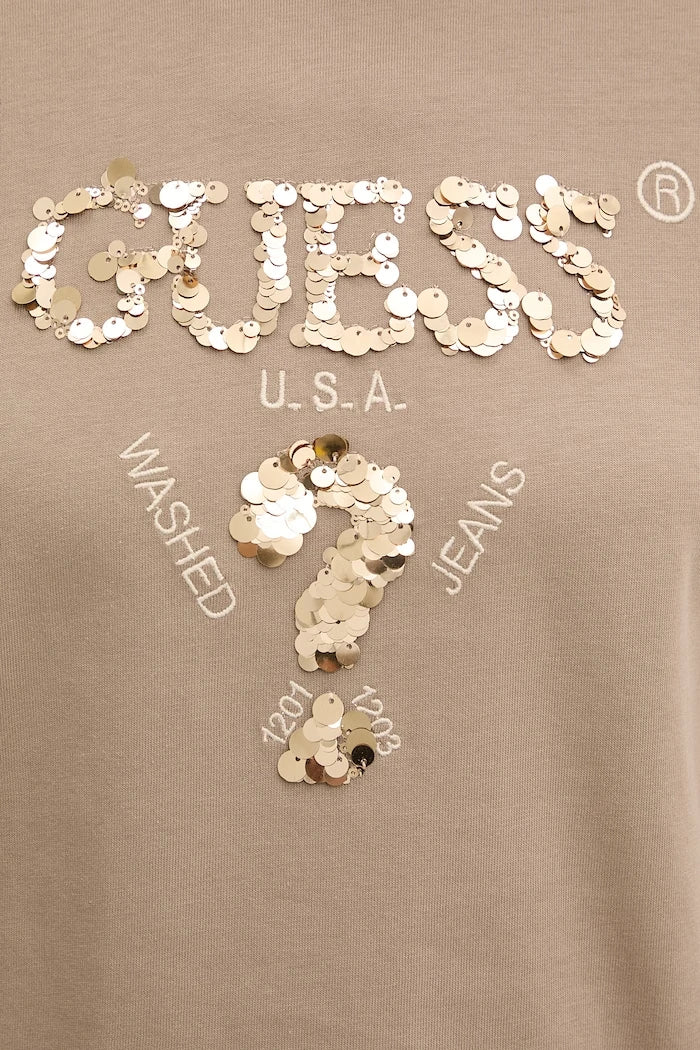 Памучна тениска Guess AURLIE
