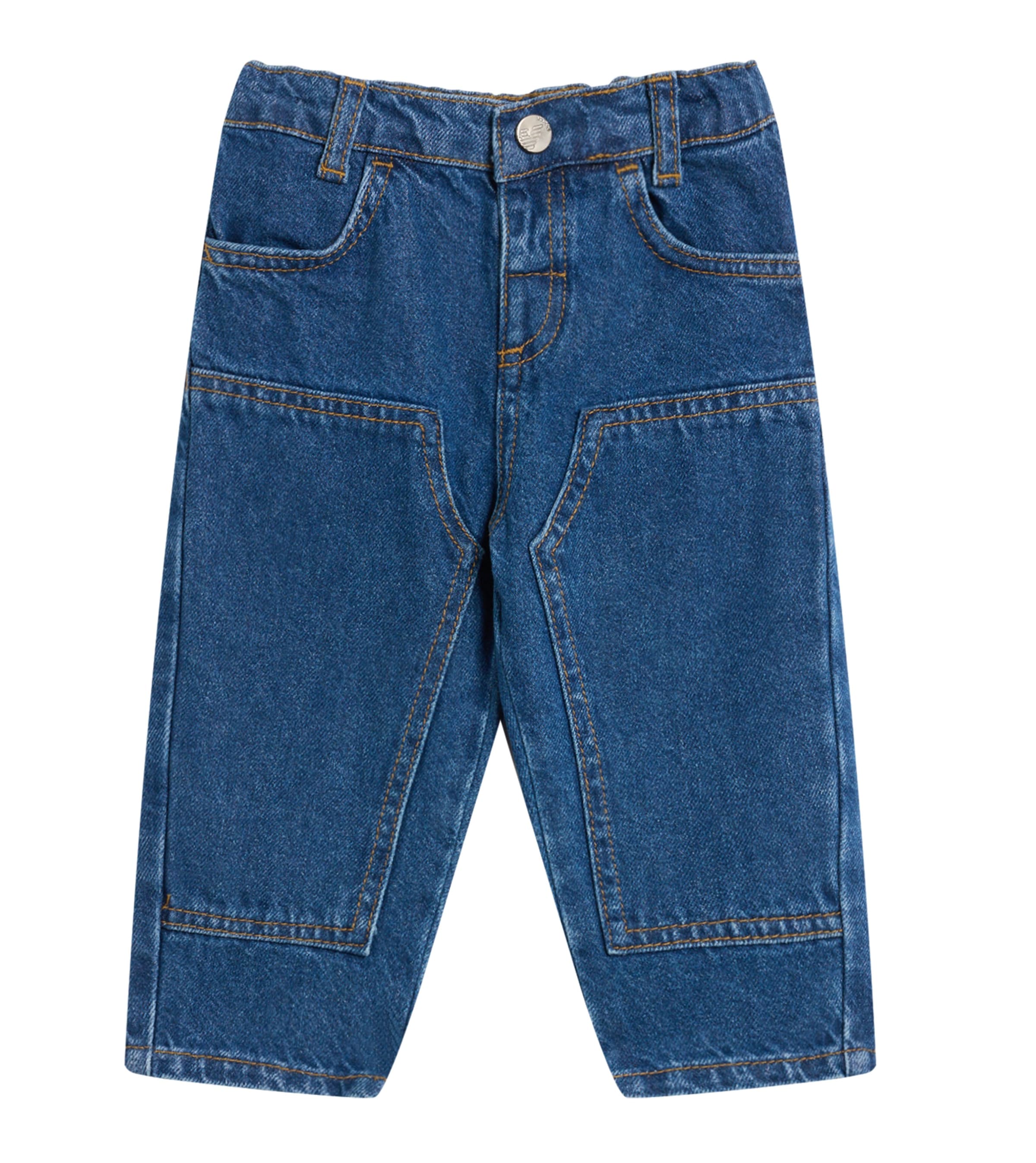 Emporio Armani Kids Panel Elasticated Jeans (6-36 Months)