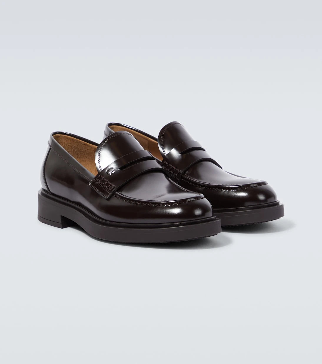 Gianvito Rossi - Harris leather penny loafers