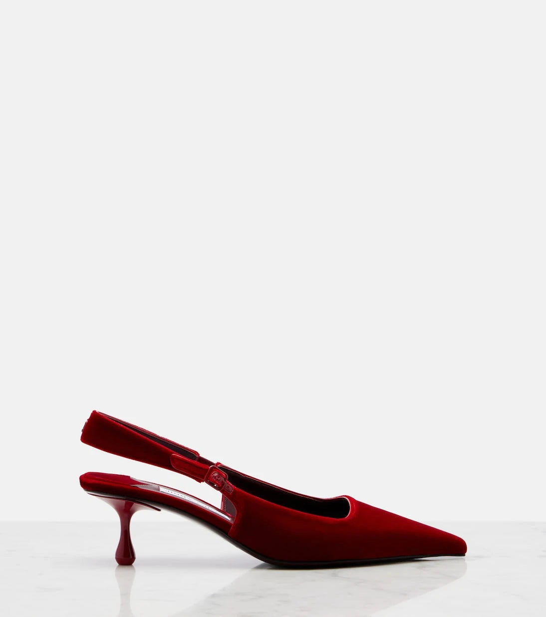 Jimmy Choo - Amel velvet slingback pumps