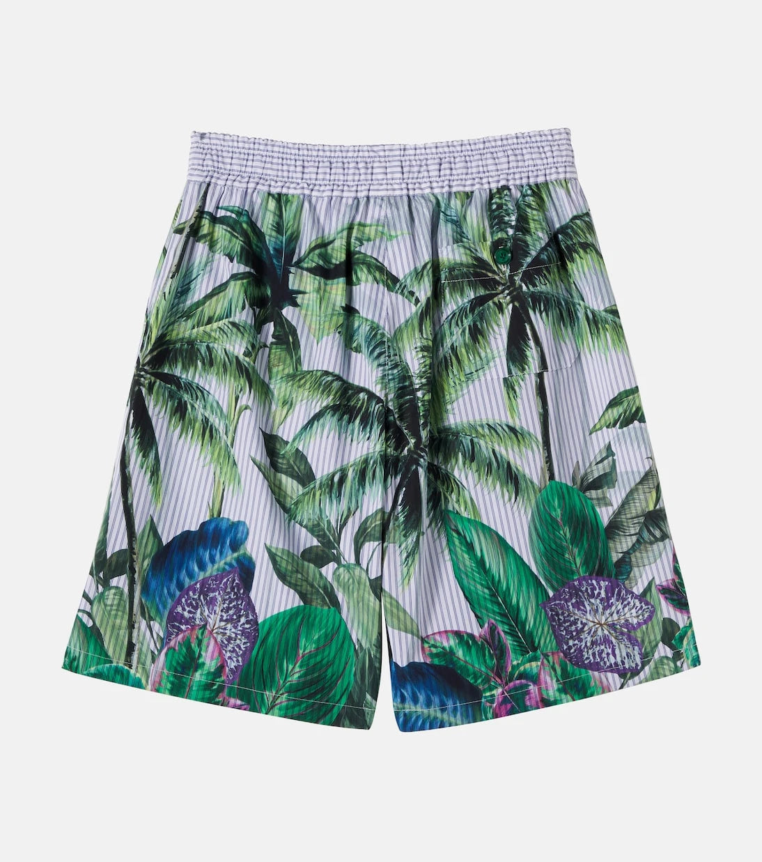 Dolce&Gabbana Kids - Printed cotton Bermuda shorts