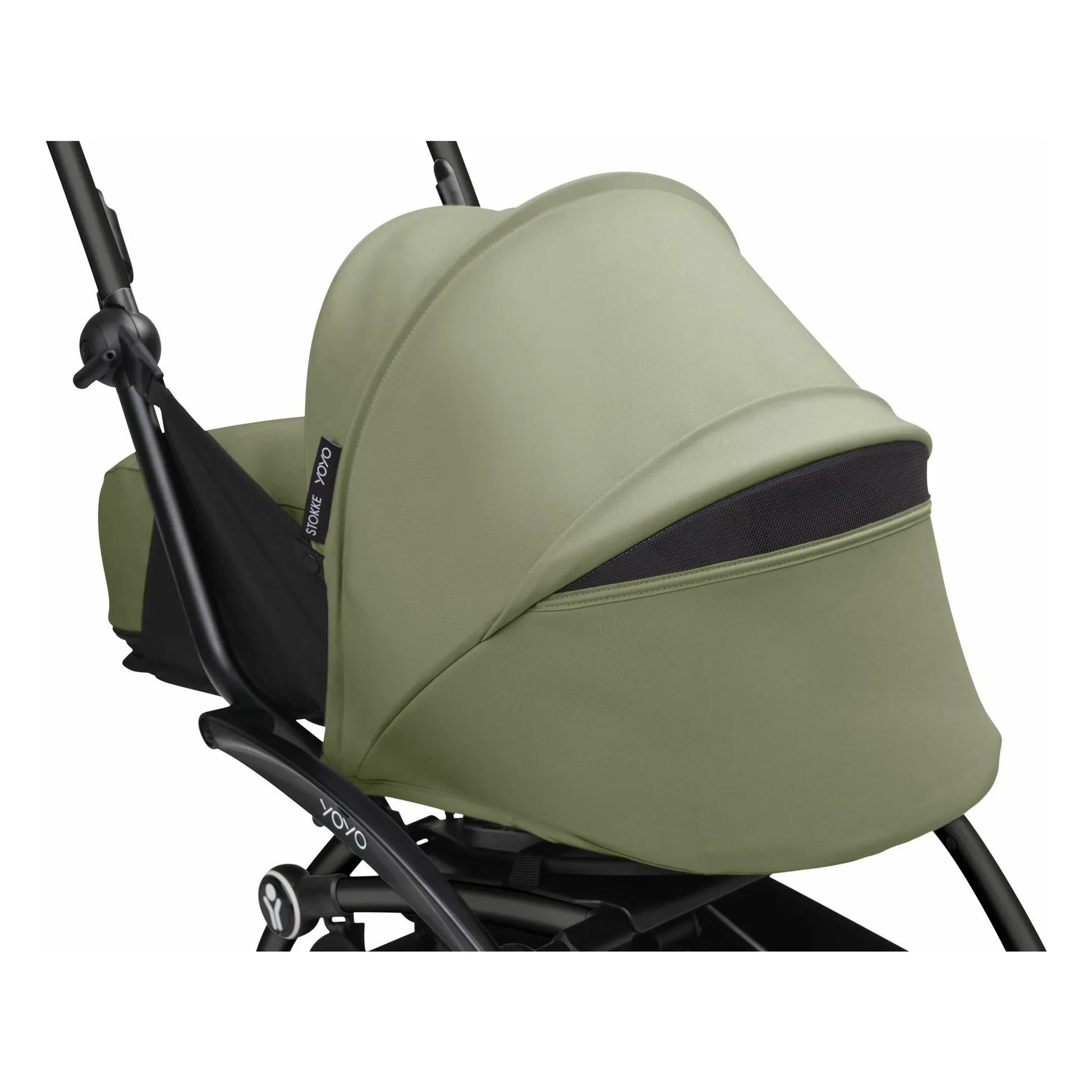 Stokke® - YOYO³ 0+ newborn stroller Black frame | Olive