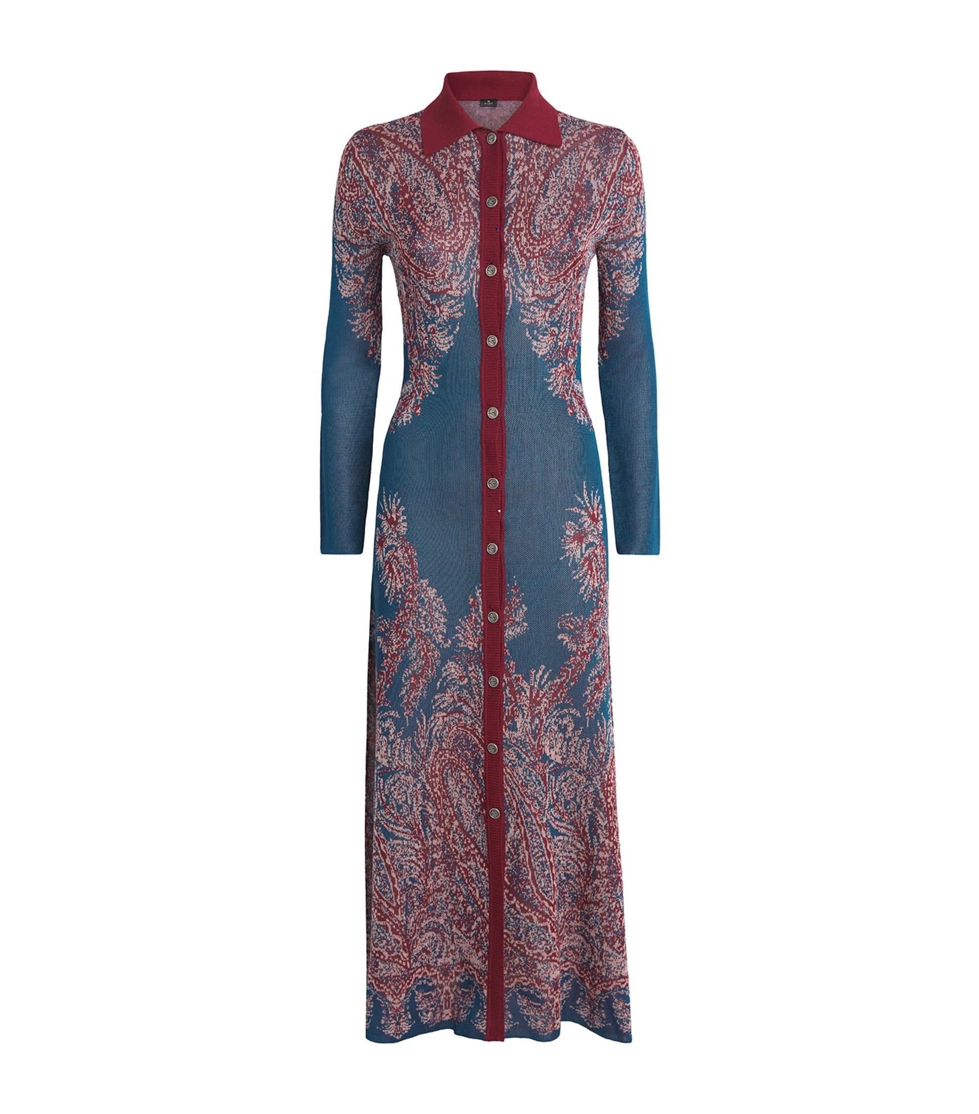 Multi Jacquard Maxi Cardigan