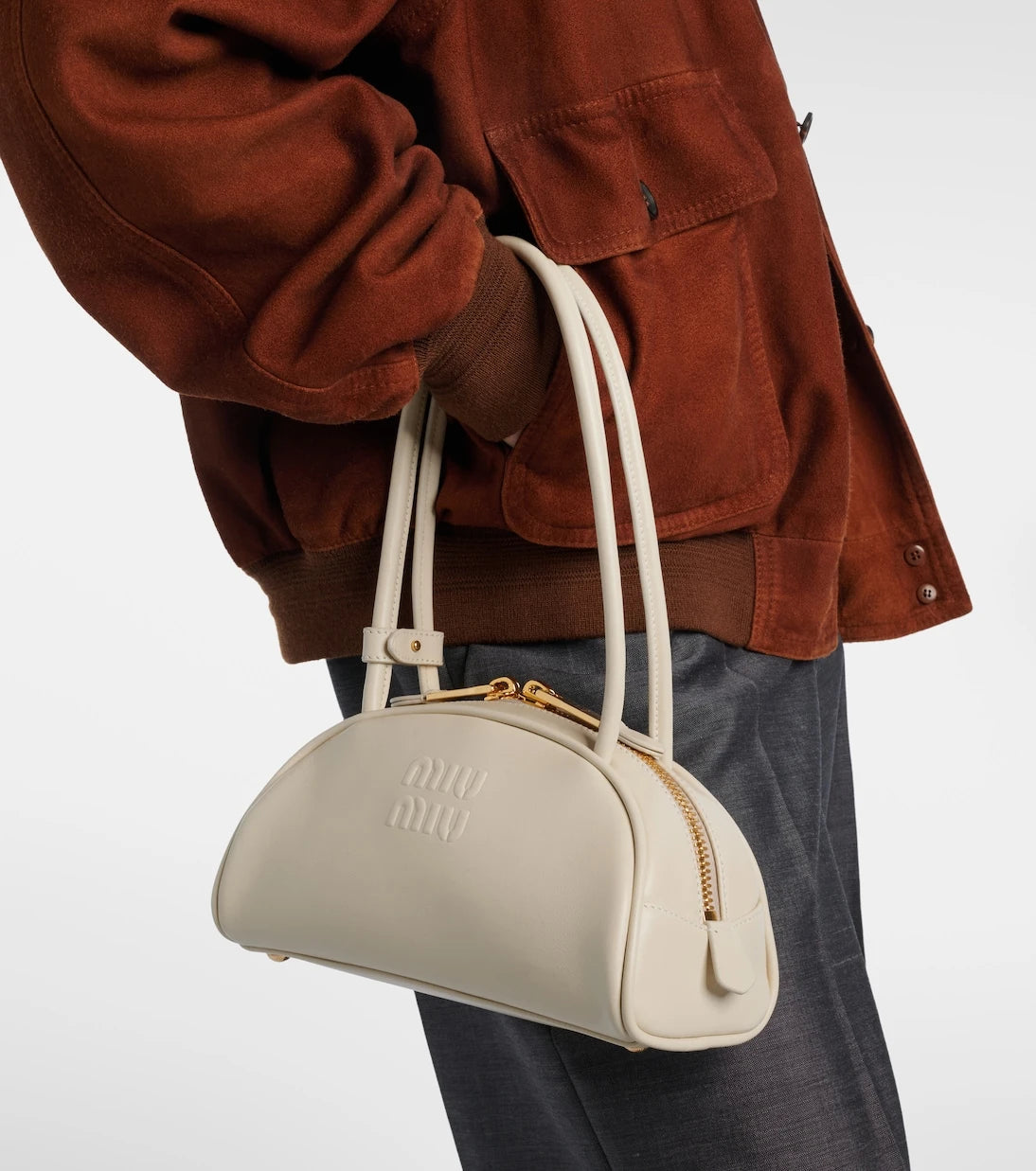 Miu Miu - Beau Small leather bowling bag