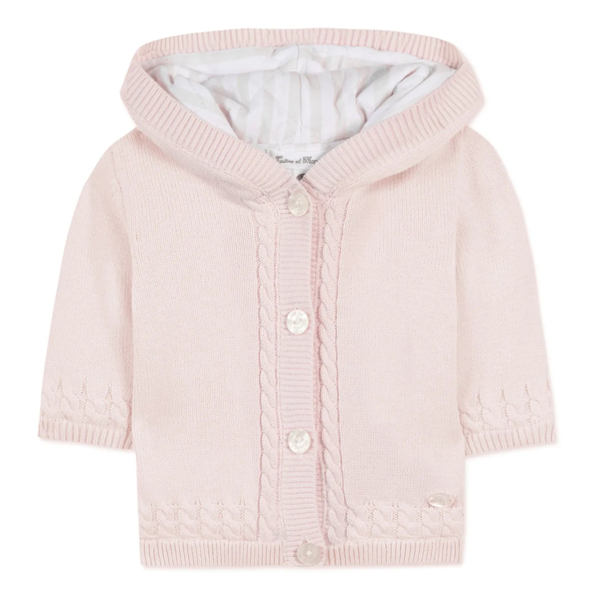 Tartine et Chocolat - Knitted Jacket | Pale Pink