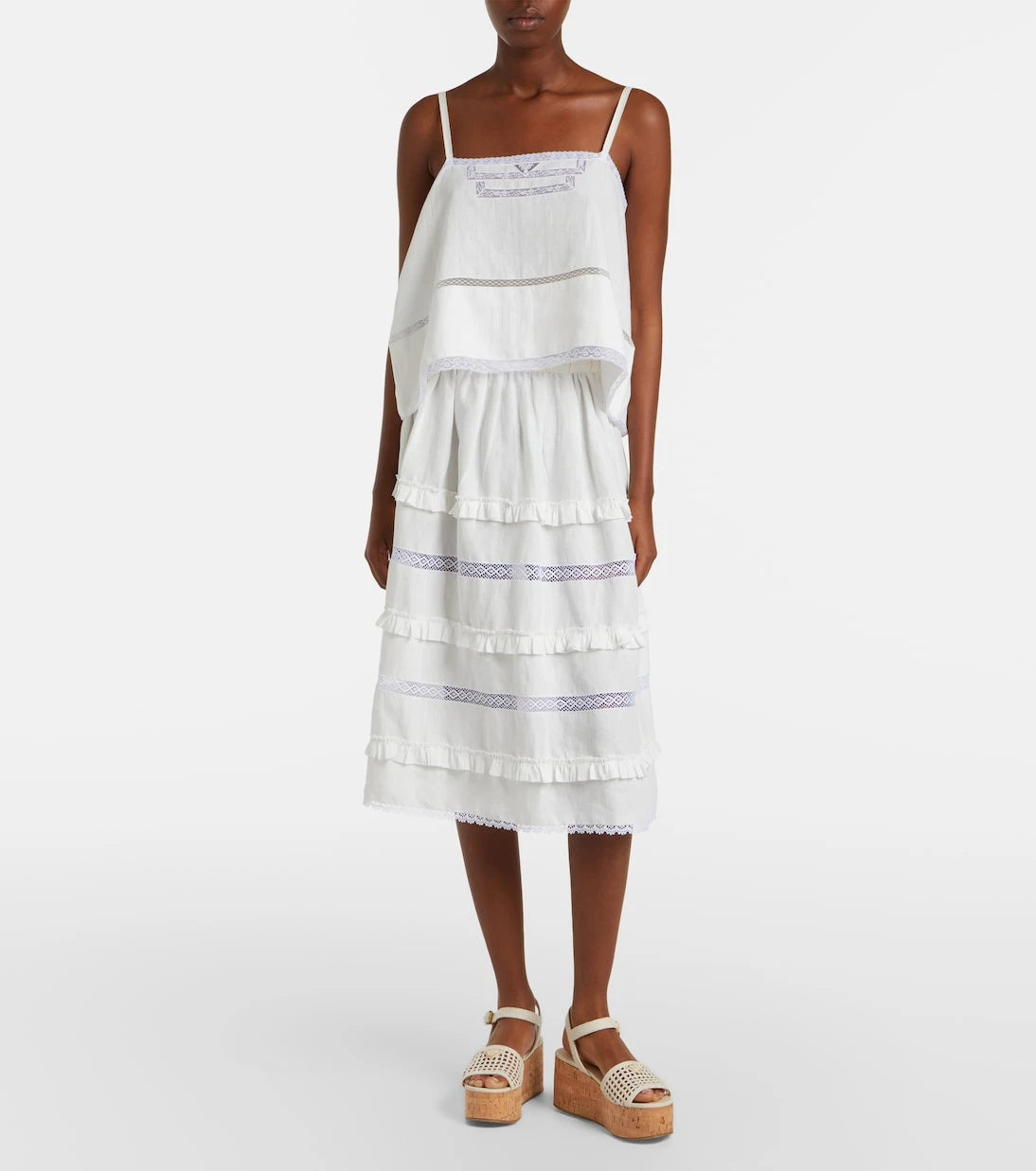 Prada - Crochet platform sandals
