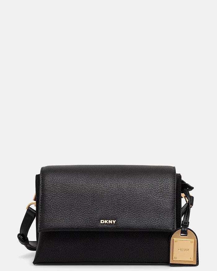 DKNY чанта crossbody дамска от кожа ALYA