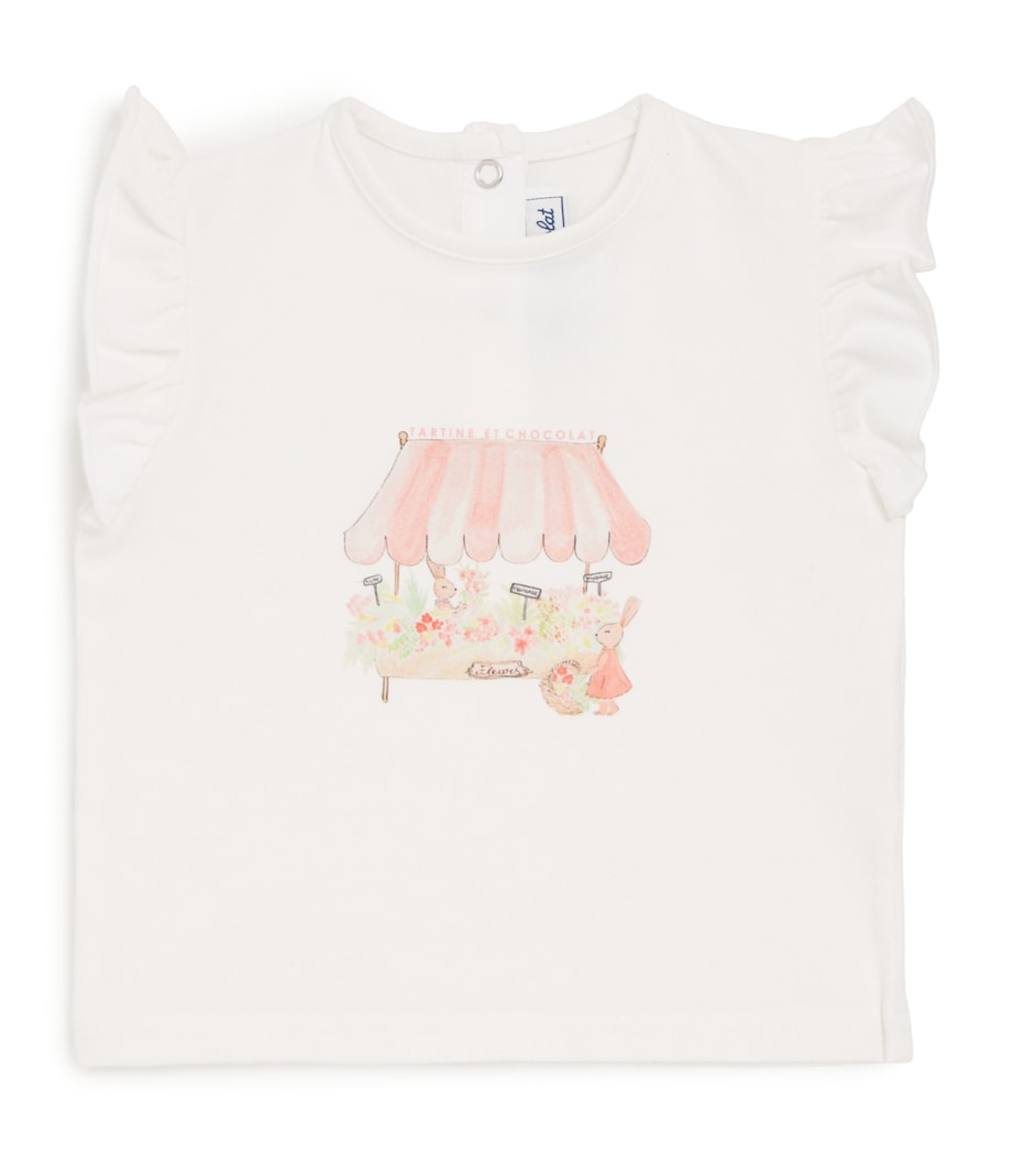 Tartine et Chocolat Cotton Flower Stall Print T-Shirt (3 Months-4 Years)