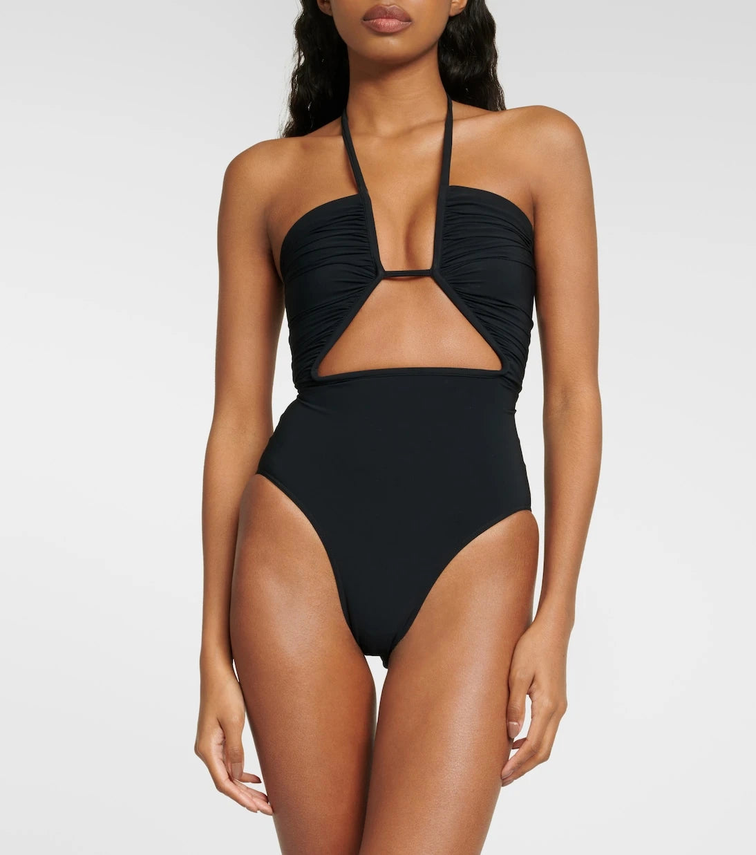 Rick Owens - Halterneck cutout swimsuit