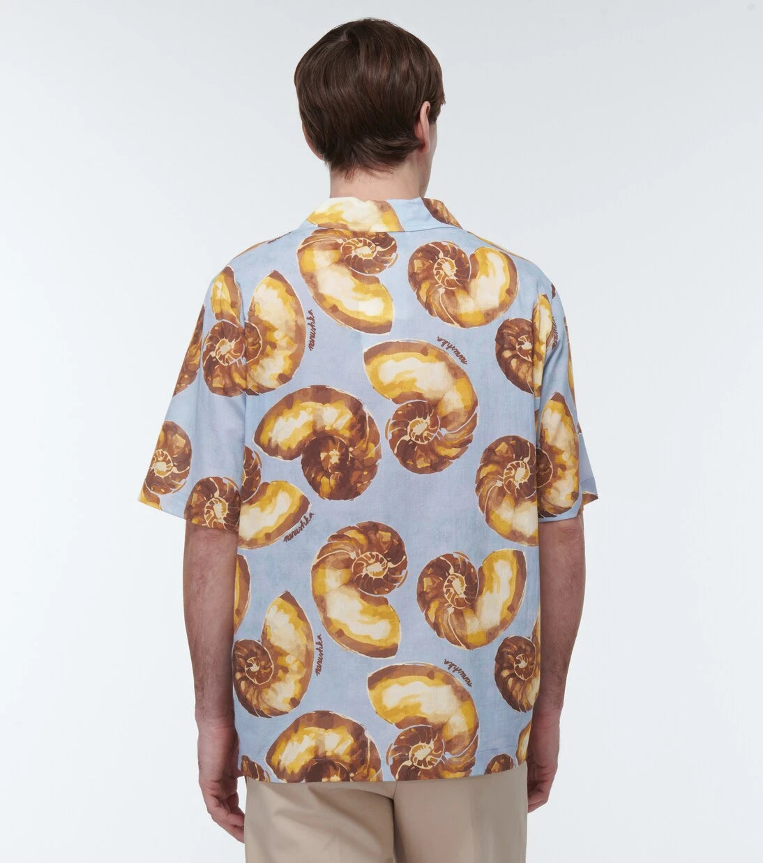 Nanushka - Printed cotton bowling shirt