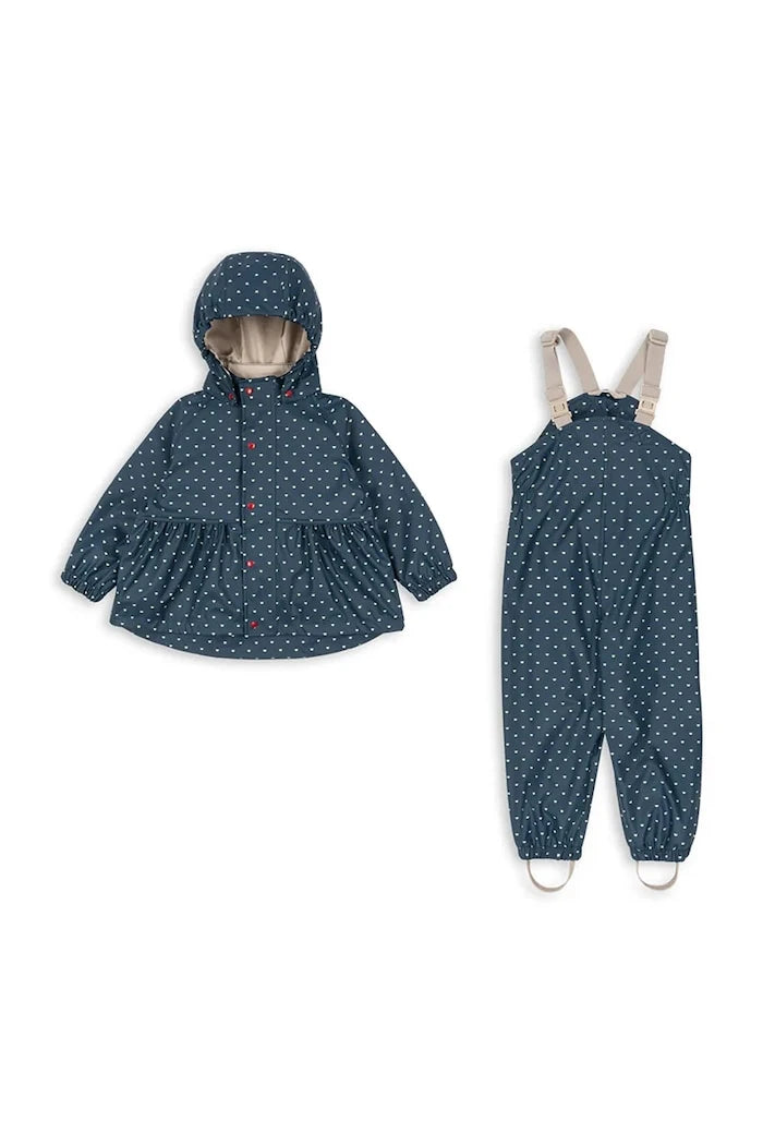 Konges Sløjd RAINY PALME SET GIRL Çocuk Pantolon ve Yağmurluk Takımı
