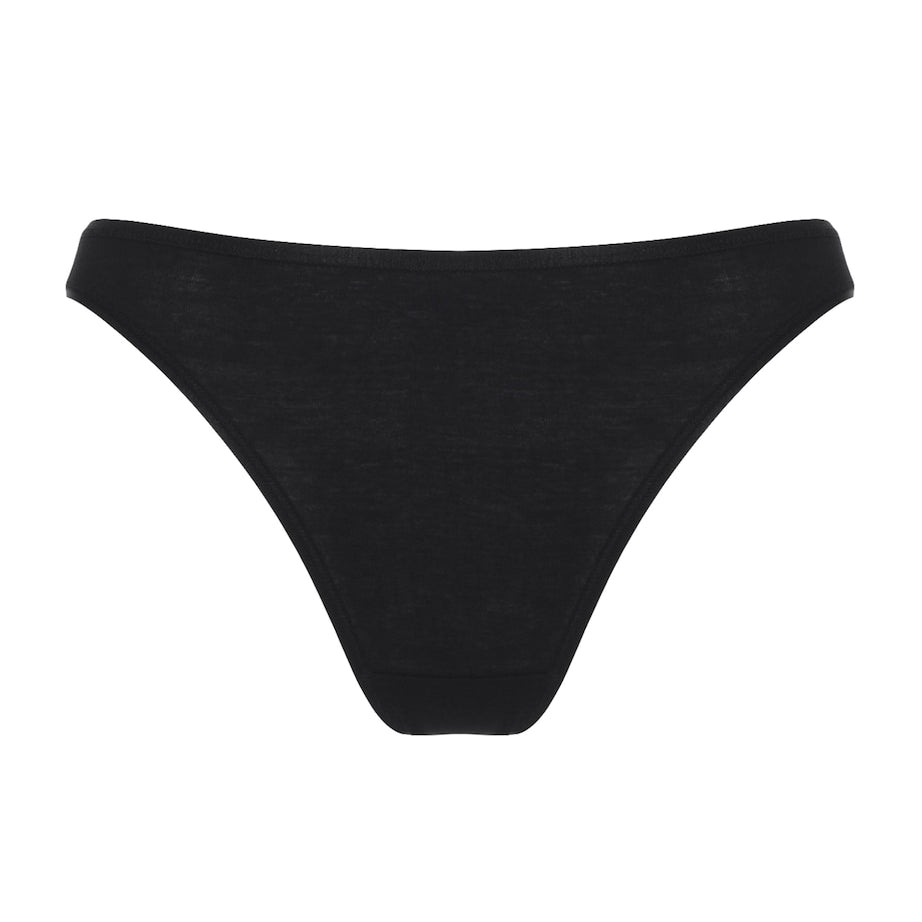 Cotton Seamless Mini Brief BLACK