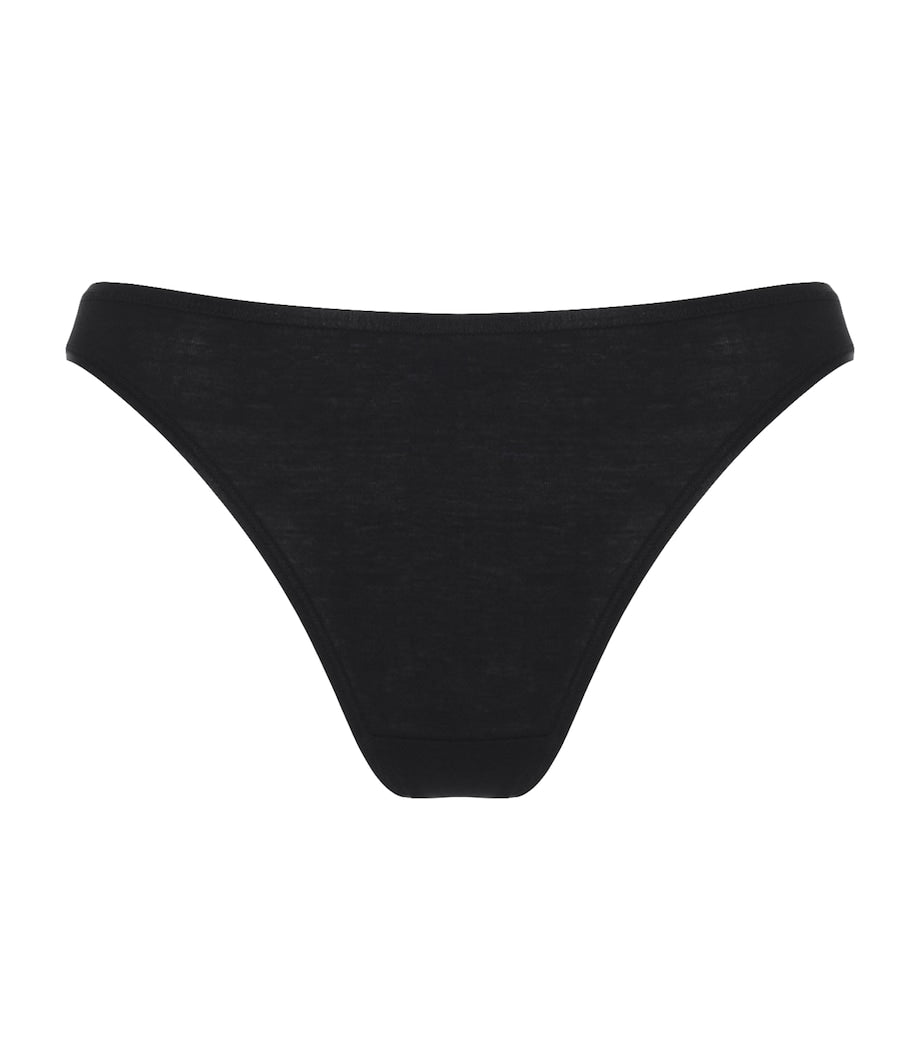 Cotton Seamless Mini Brief BLACK
