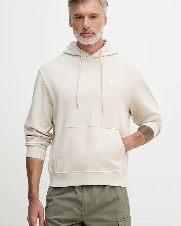 Calvin Klein Jeans Erkek Pamuklu Kapüşonlu Sweatshirt
