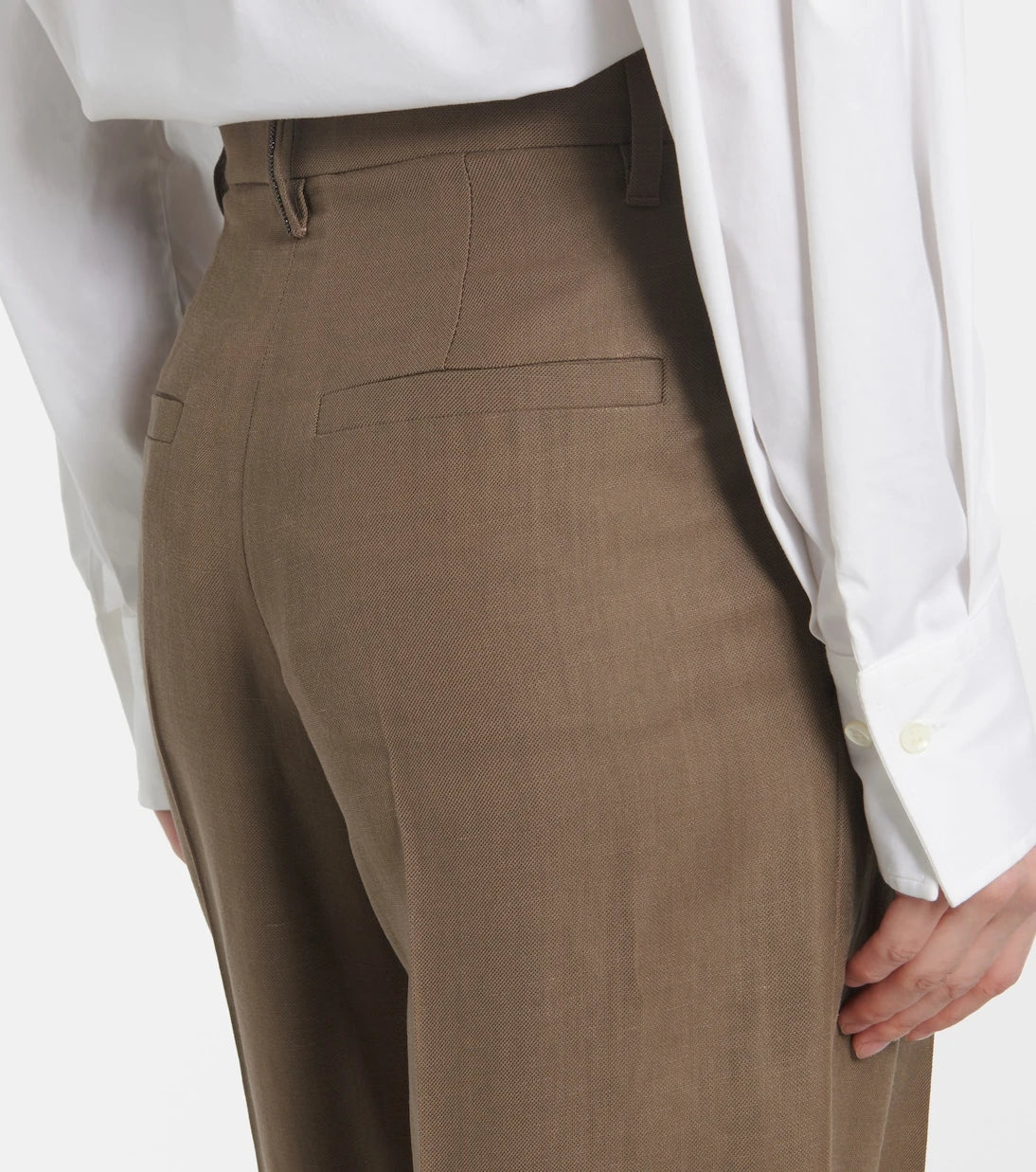 Brunello Cucinelli - High-rise wide-leg pants