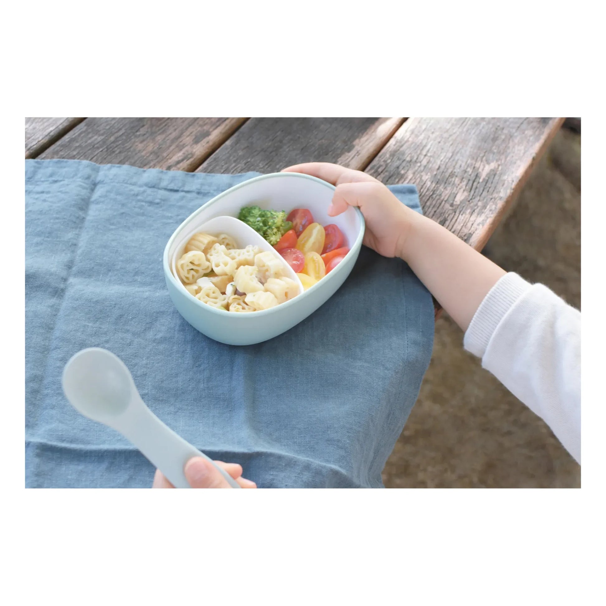 Kinto - Bonbo Compartment Lunch Box | Grey blue