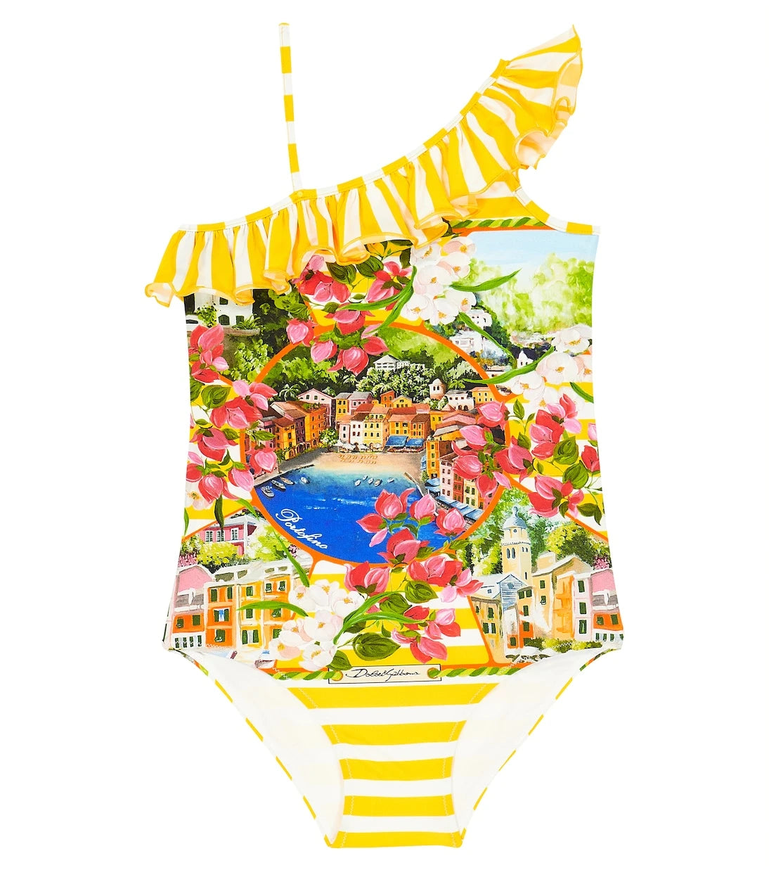 Dolce&Gabbana Kids - Portofino printed swimsuit