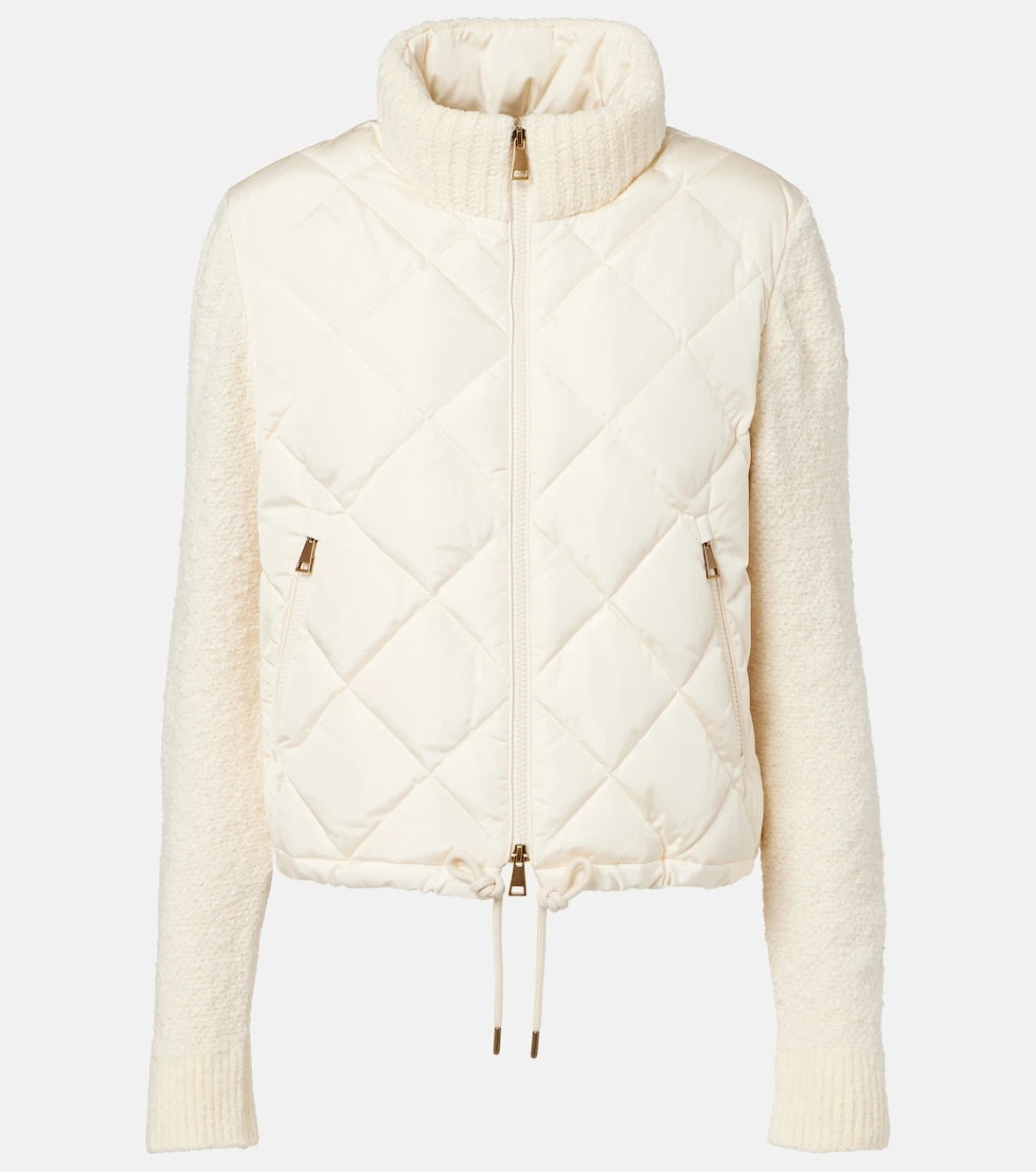 Moncler - Down-paneled cotton-blend cardigan