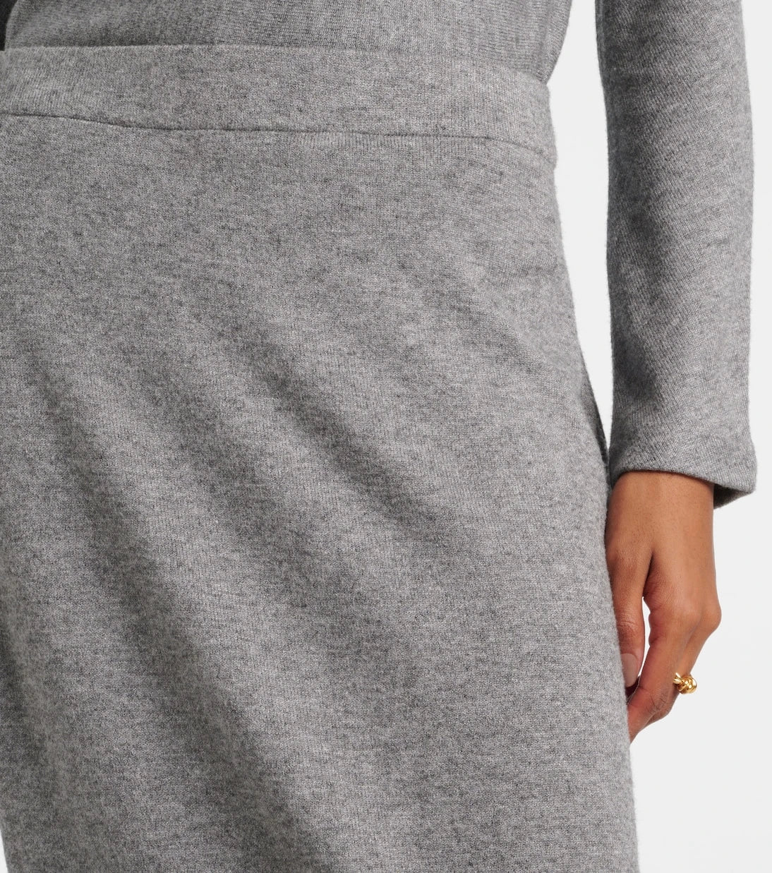 Vince - Jersey midi skirt