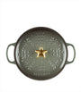 Cast Iron Christmas Round Casserole Dish (24 cm)