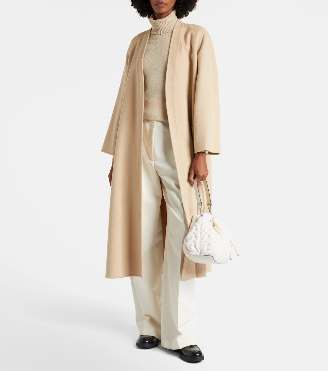 Jimmy Choo - Cinch cable-knit bucket bag