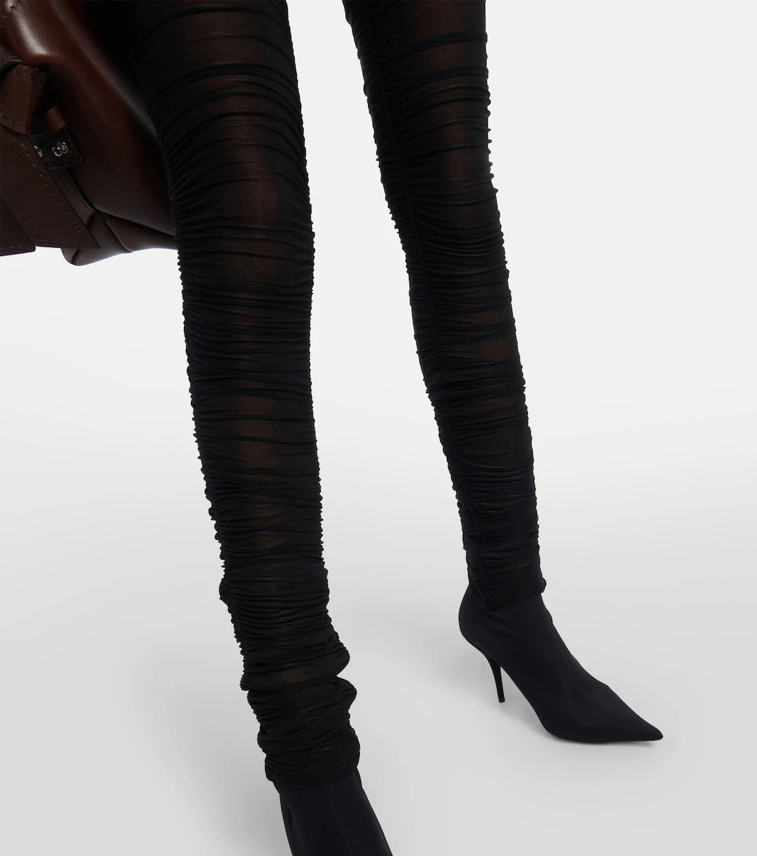 KNWLS - Ocilia gathered mesh slim pants