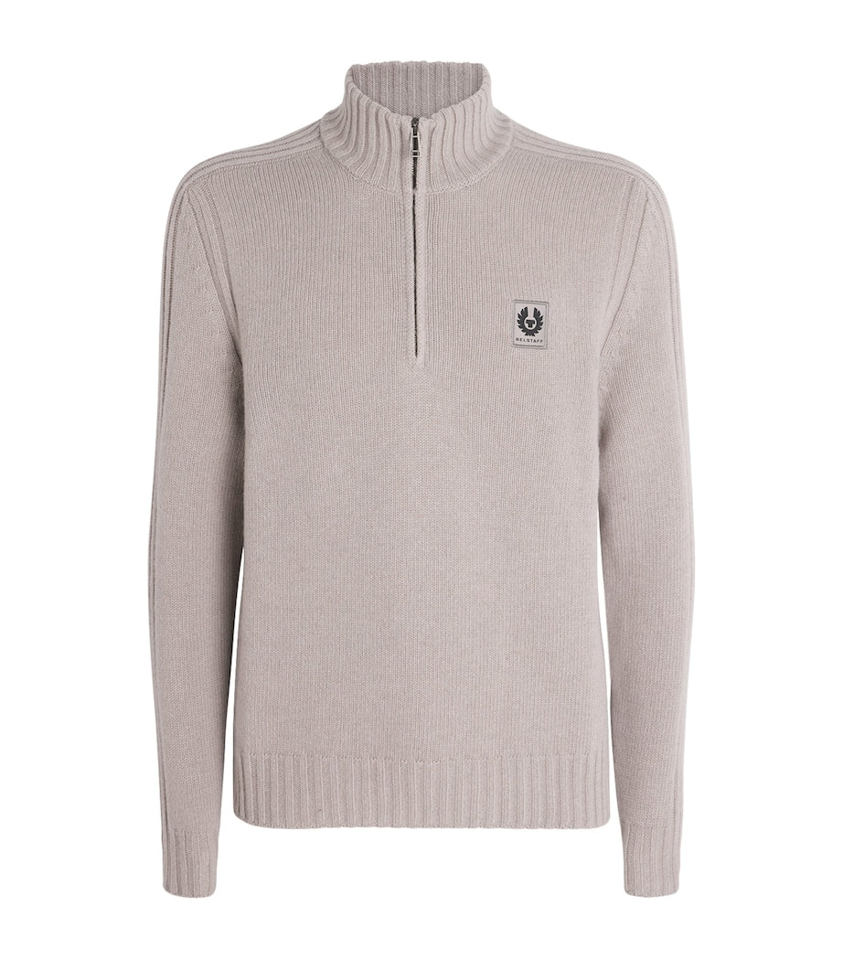 Belstaff Wool Watch Quarter-Zip Sweater