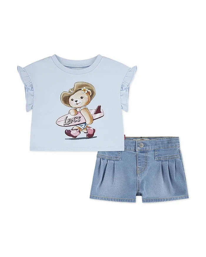 Levi's Bebek SS TOP & PLEATED SHORT SET