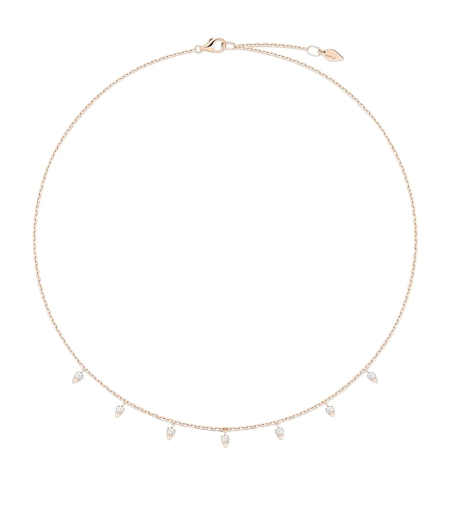 Rose Gold and Diamond Sunlight Choker Necklace