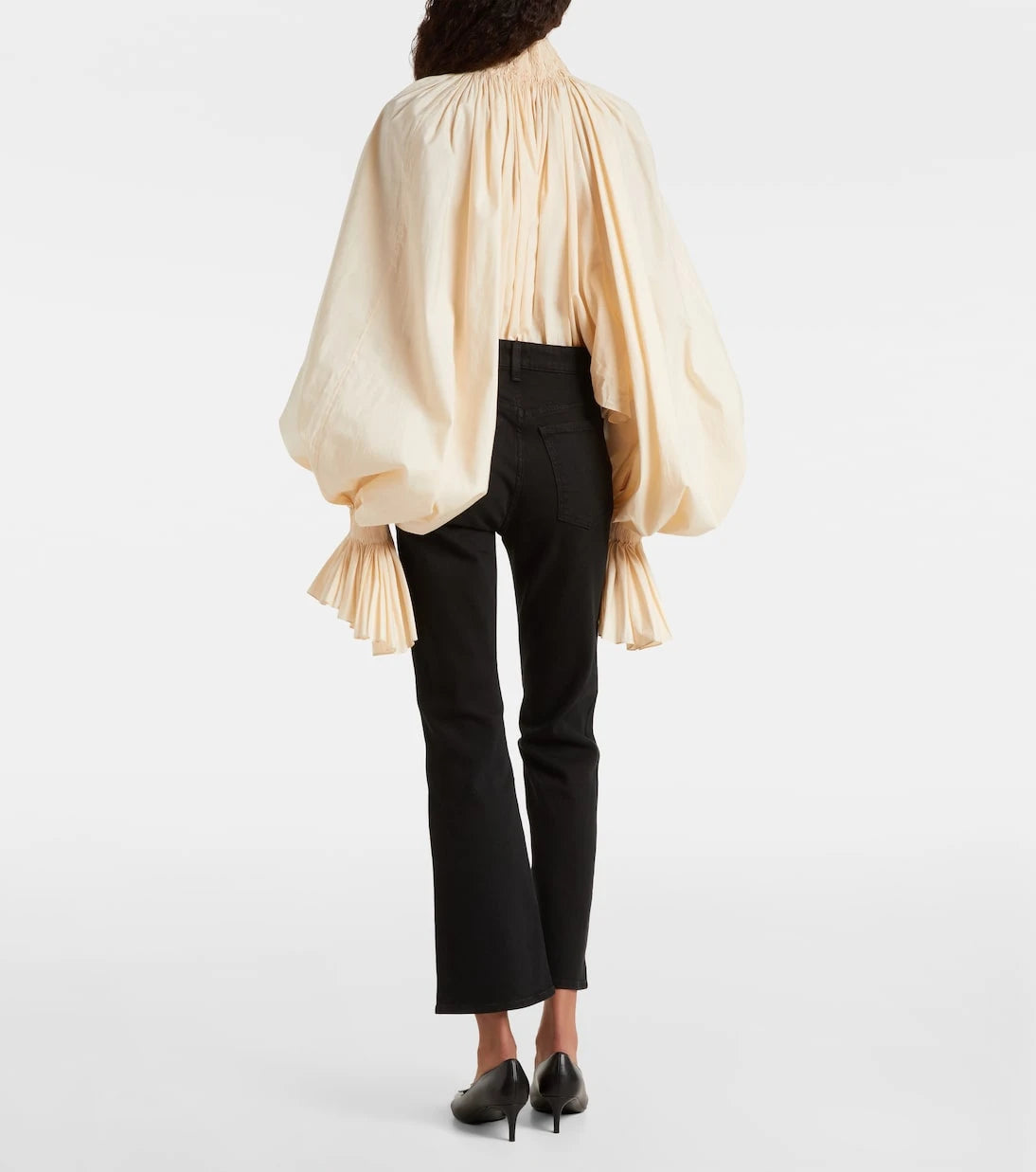 Khaite - Vivian high-rise cropped flared jeans