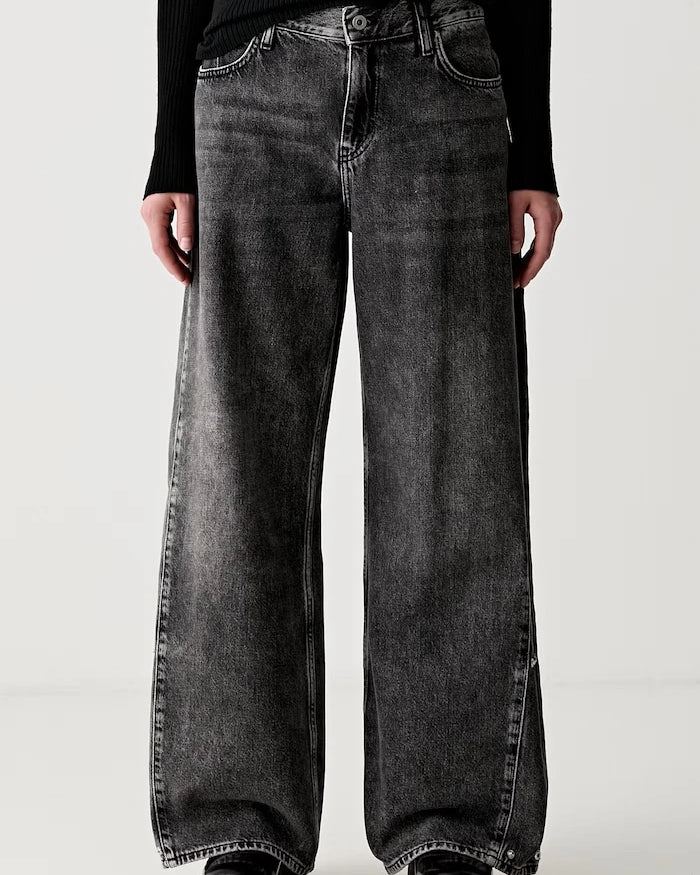 Karl Lagerfeld Jeans kadın wide leg kot pantolon