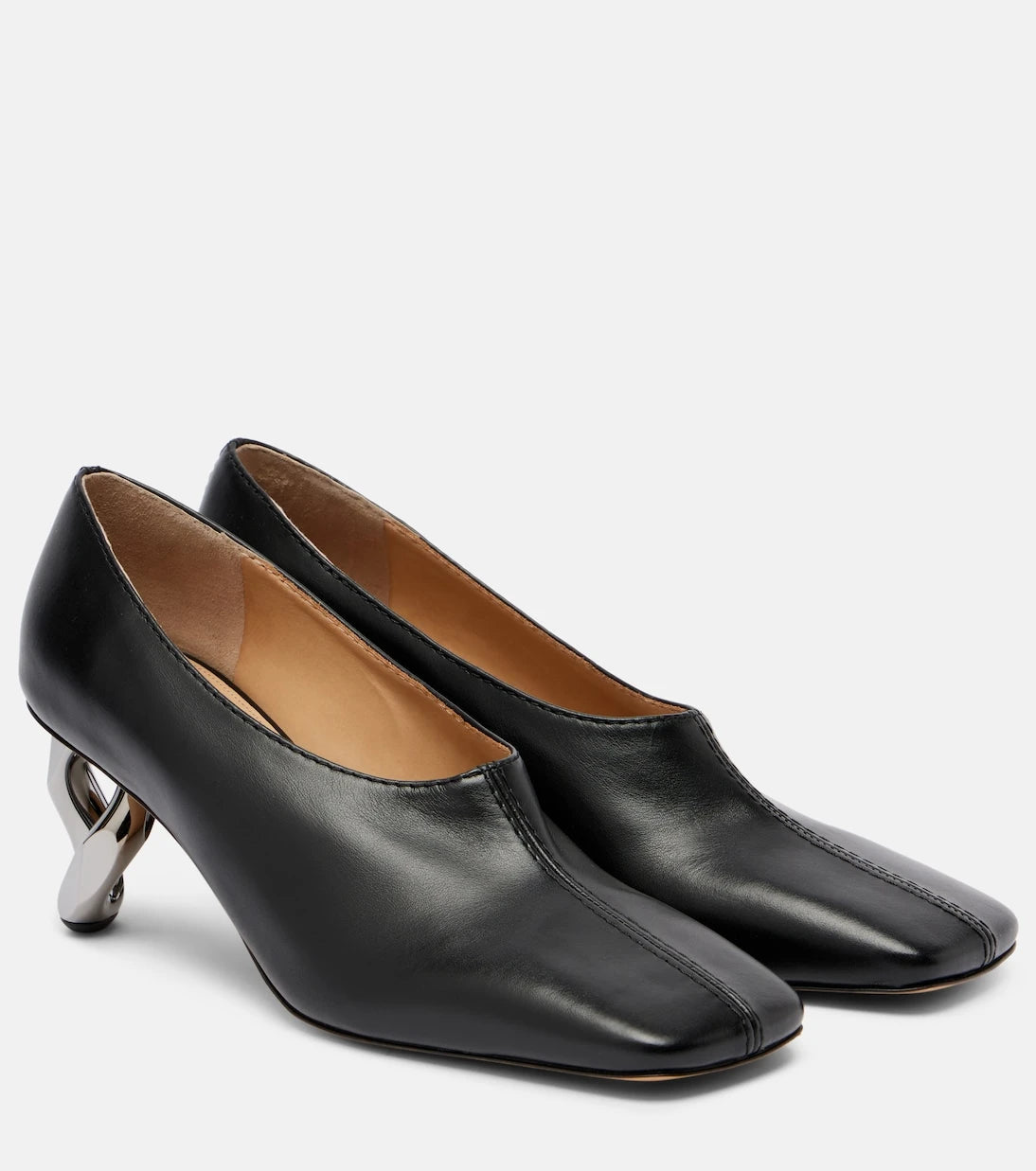 JW Anderson - Chain 95 leather pumps