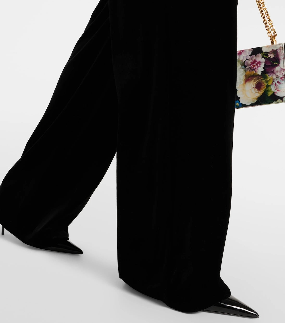 Dolce&Gabbana - High-rise velvet wide-leg pants