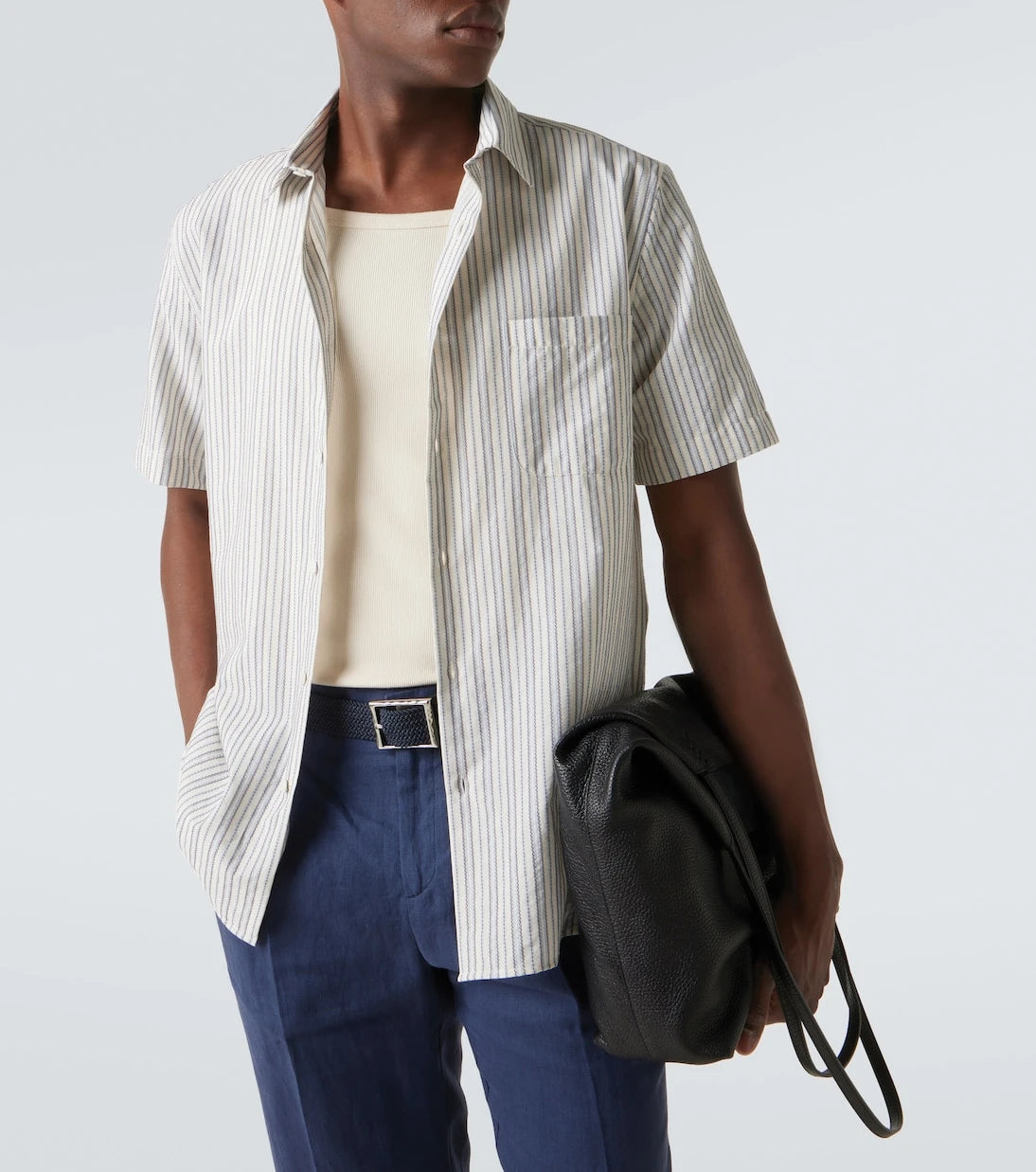 Sunspel - Striped cotton shirt