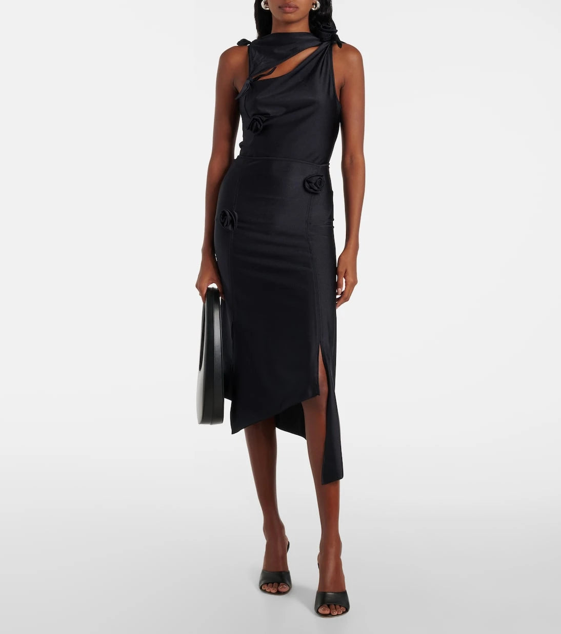 Coperni - Floral-appliqué asymmetric top