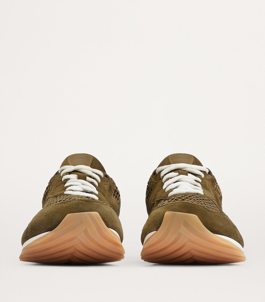 Bottega Veneta Green Low-Top Orbit Sneakers