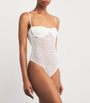 White Lace Aperture Bodysuit
