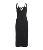 Nadine Mos Black Cotton Mazal Mini Slip Dress