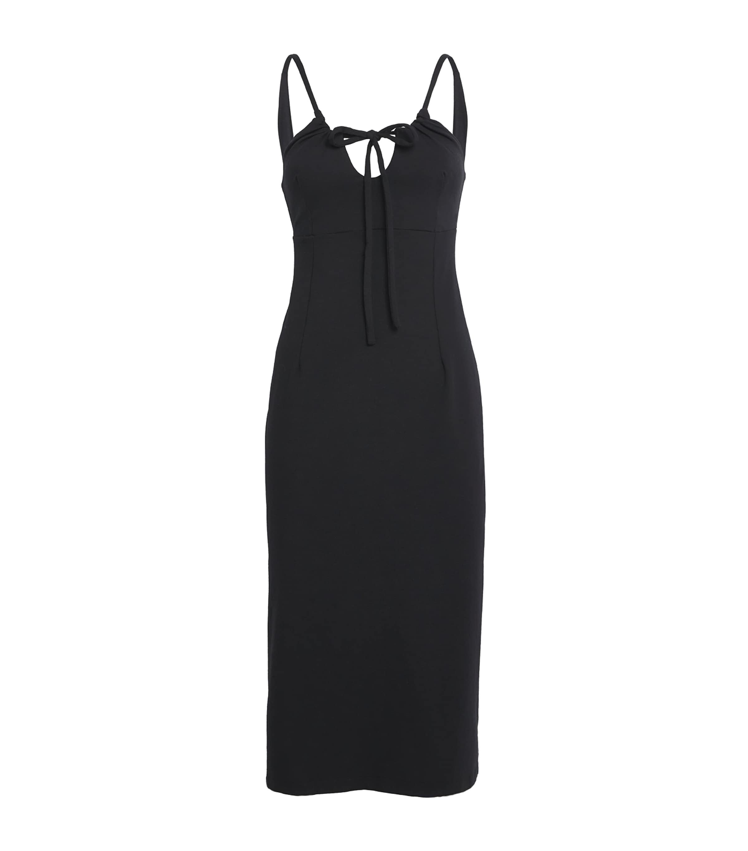Nadine Mos Black Cotton Mazal Mini Slip Dress