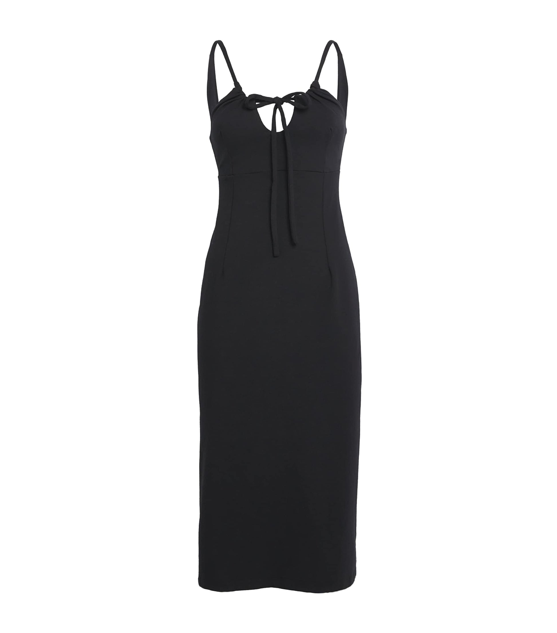 Nadine Mos Black Cotton Mazal Mini Slip Dress