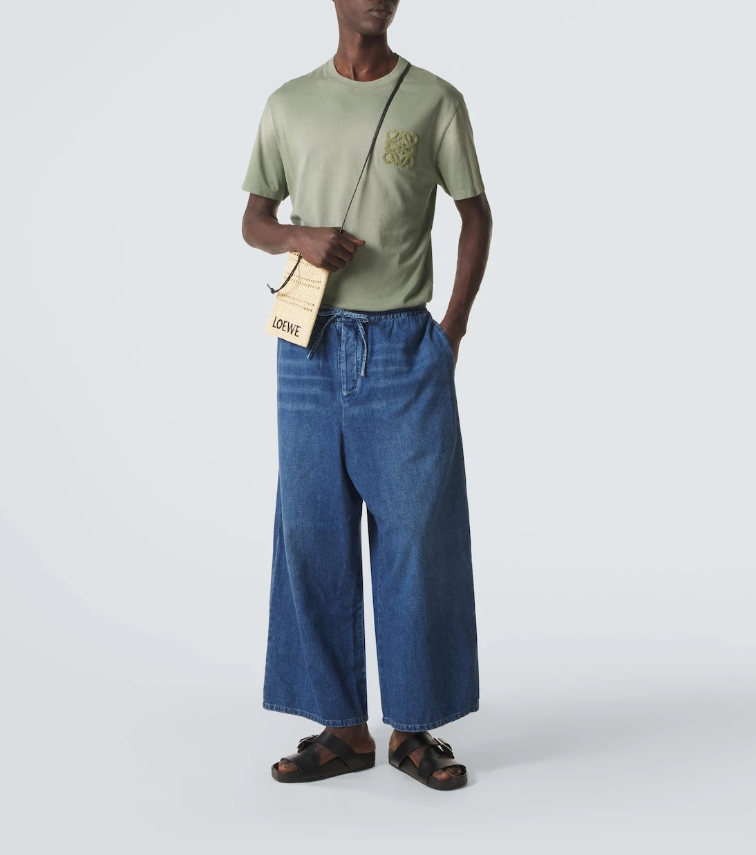 Loewe - تي شيرت قطني جيرسيه بطبعة Anagram