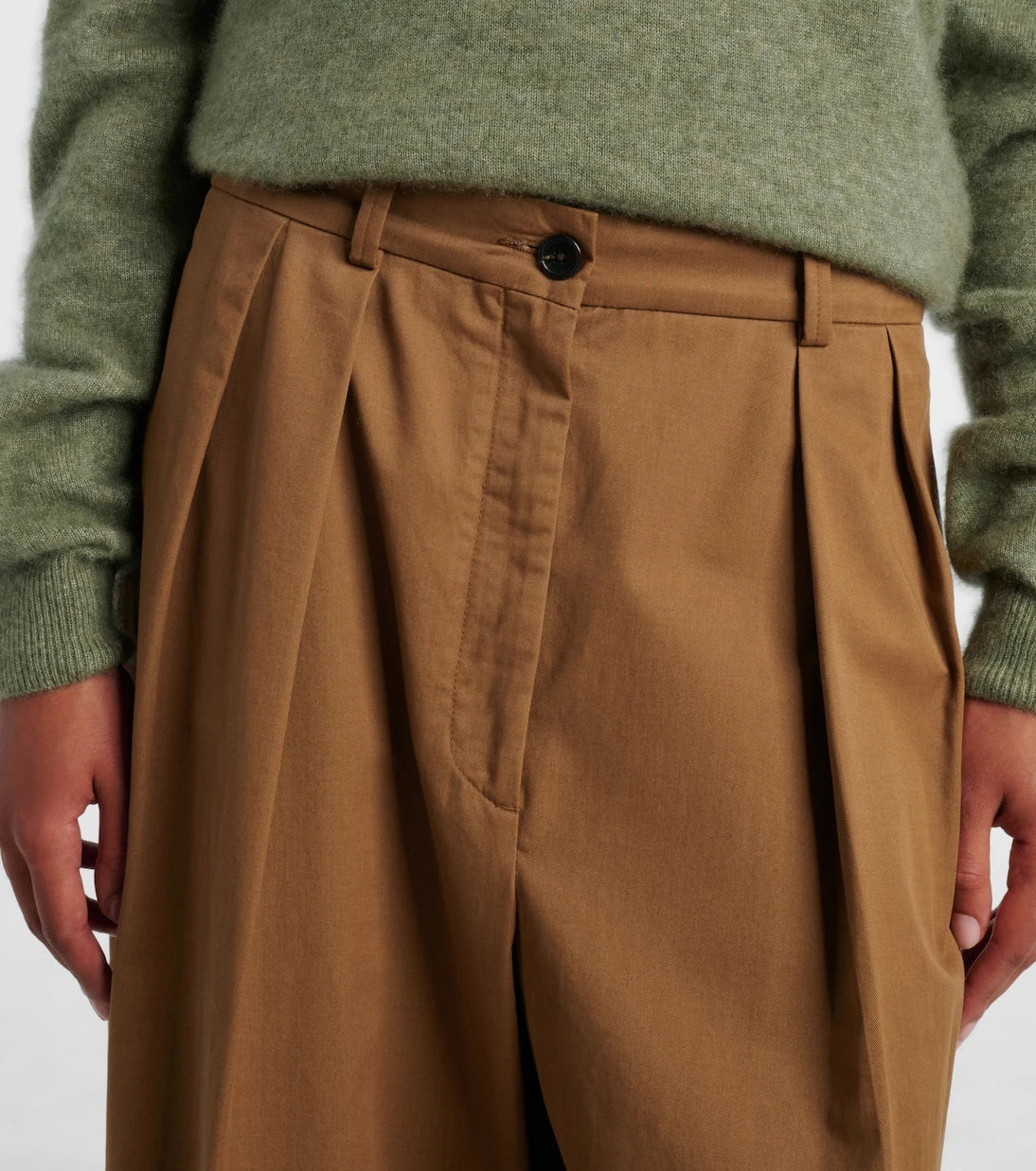 The Row - Igor cotton and cashmere wide-leg pants