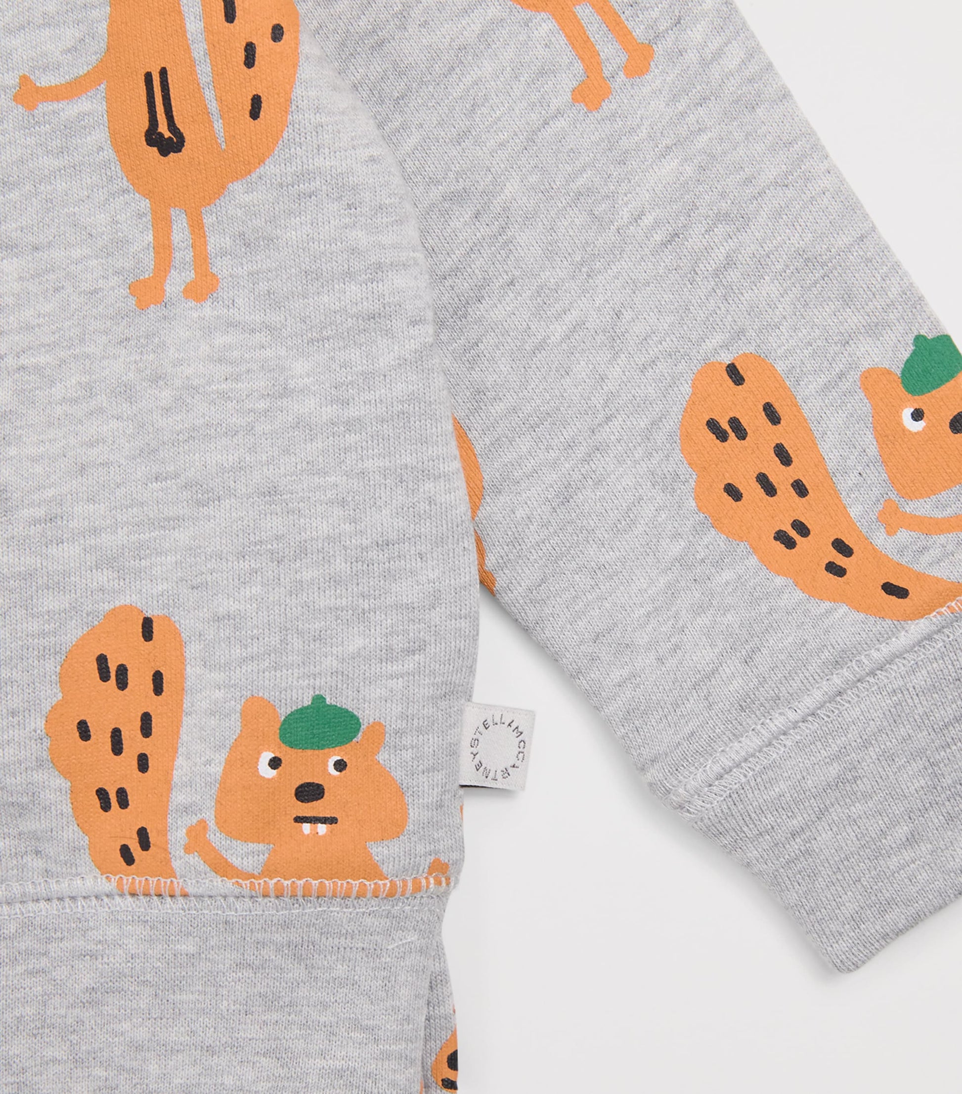 Stella McCartney Kids Organic Cotton Squirrel Sweatshirt (3 Months-3 Years)