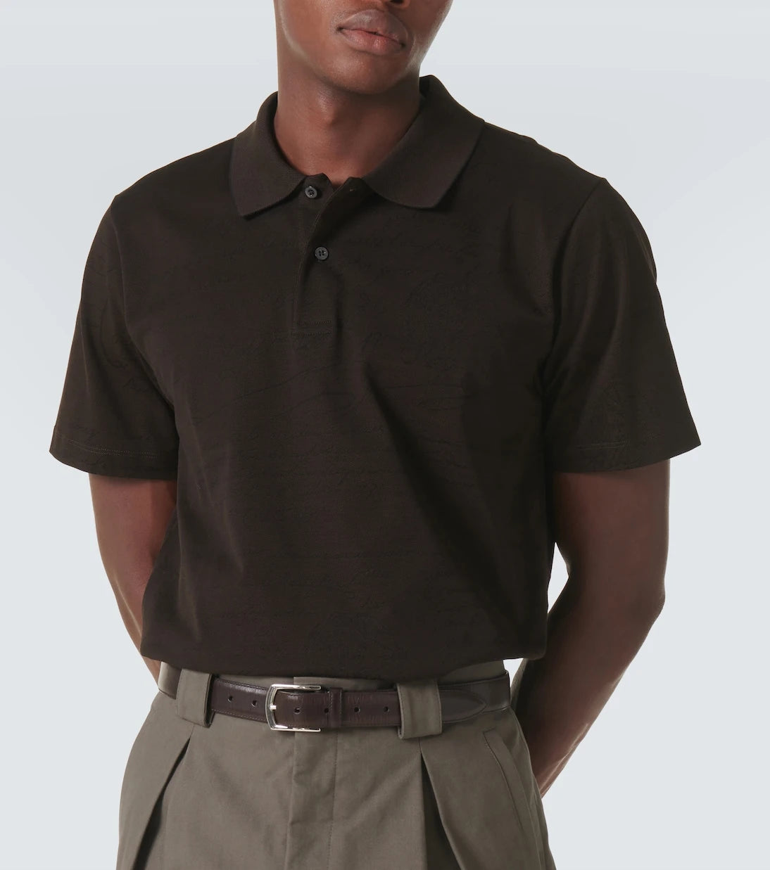 Berluti - Scritto cotton piqué polo shirt
