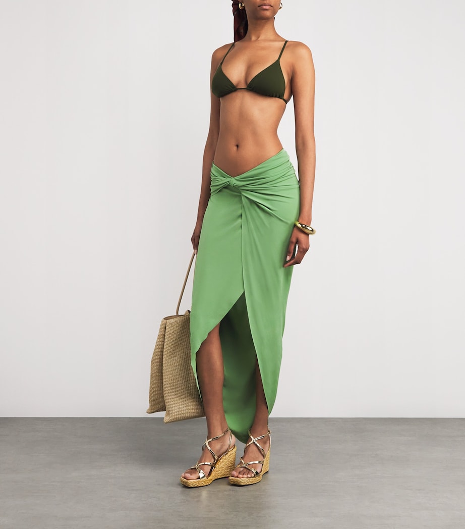 Green Aeris Maxi Skirt