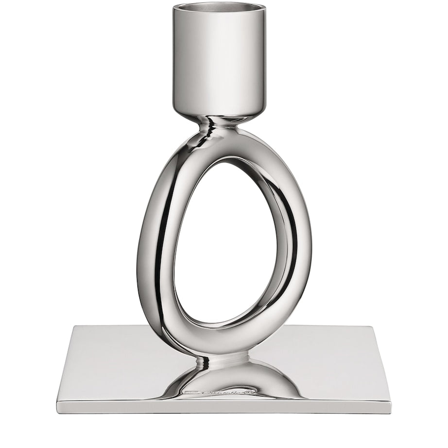 Christofle Silver-Plated Vertigo Ring Candlestick