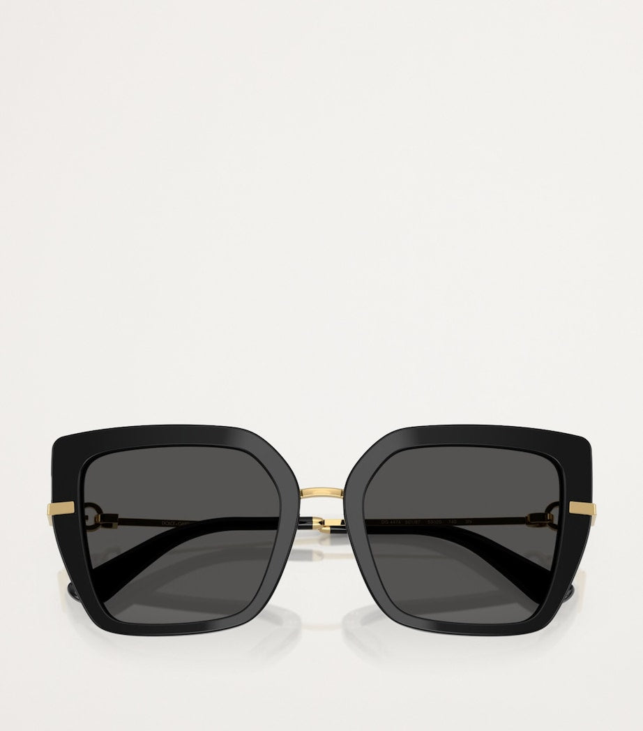 Black Acetate Butterfly Sunglasses